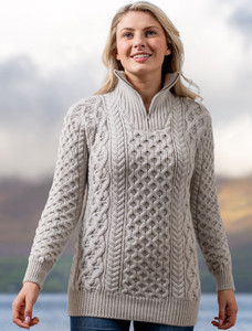 Womens Heavyweight Merino Wool Aran Troyerâââââ