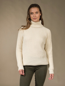 Women's Merino Ribbed Turtleneck Sweater